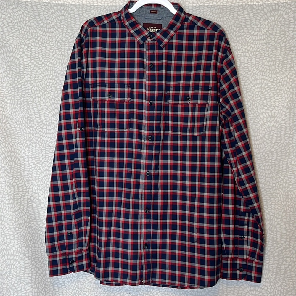 New ALESBURY plaid long sleeve button-down shirt Stitch Fix size large